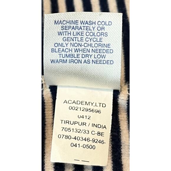 MAGELLAN SPORTSWEAR TANK TOP, WOMENS, M, NAVY BLUE/WHITE HORIZONTAL STRIPES - Picture 11 of 11